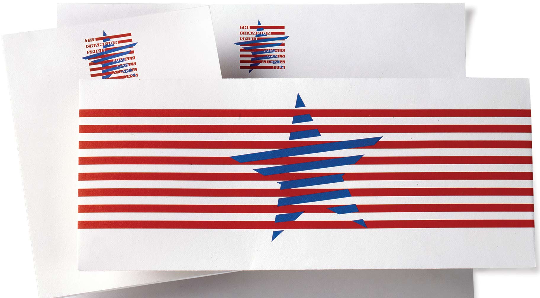 champion-spirit-of-summer-games-atlanta_stationery.jpg Art Direction by: Bart Crosby, Crosby Associates